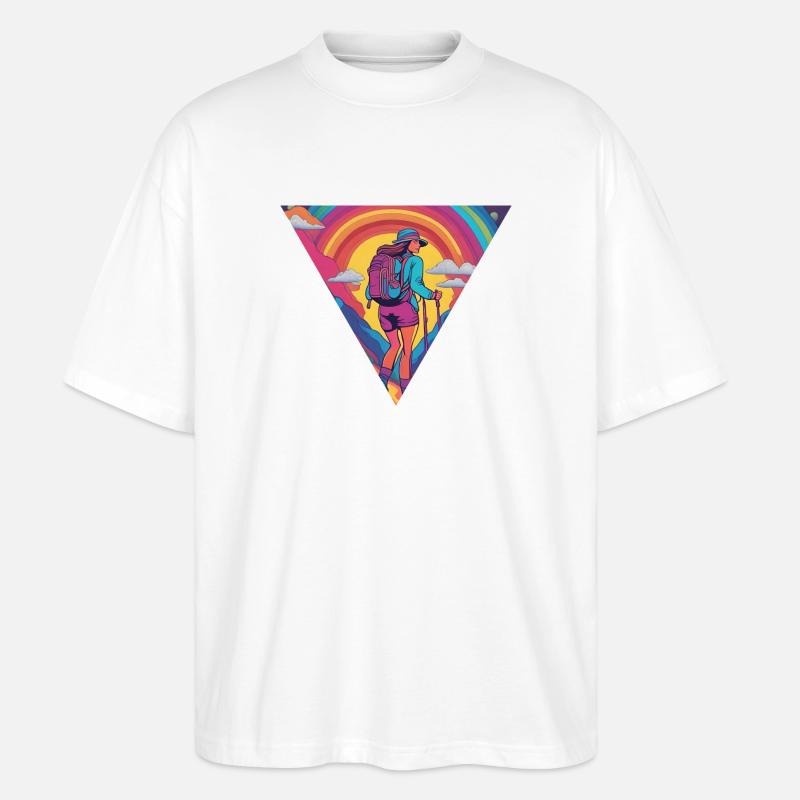 WANDERSLUST by AUDLA - Stanley/Stella Oversized Unisex Bio T-Shirt Blaster 2.0 - Weiß