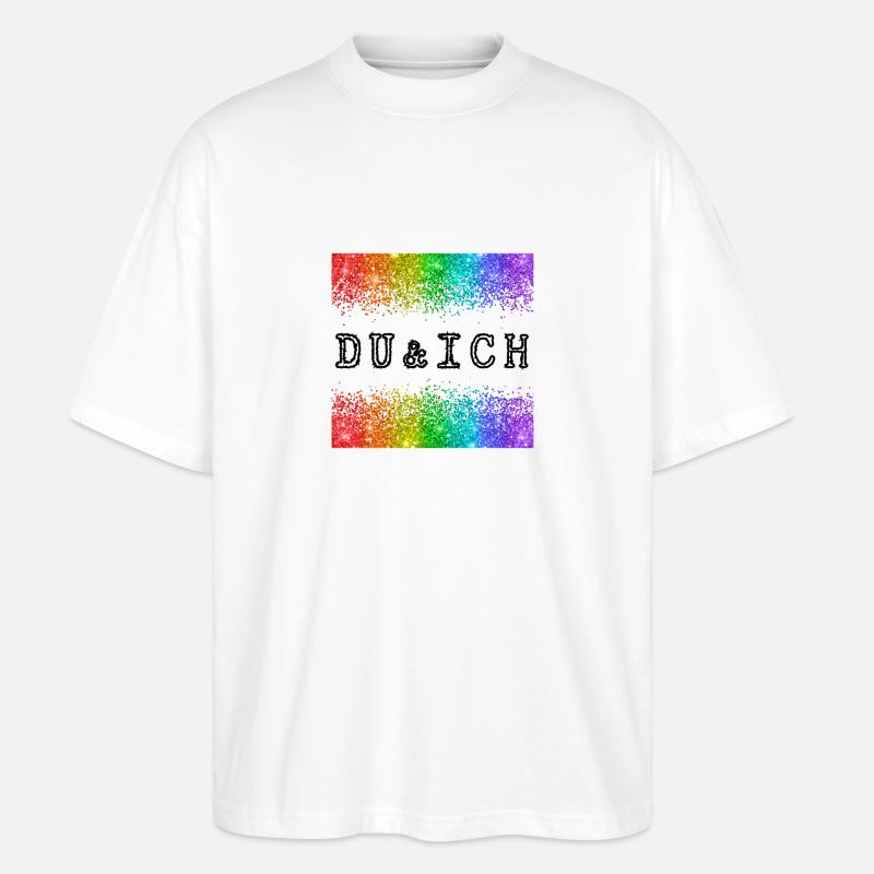 du und ich - Stanley/Stella Oversized Unisex Bio T-Shirt Blaster 2.0 - Weiß