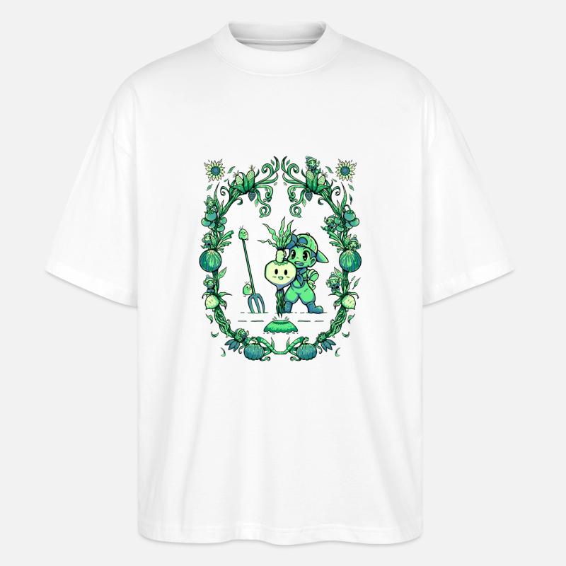 Fruit de la récolte - T-shirt bio Blaster 2.0 coupe oversize Stanley/Stella Unisexe - blanc