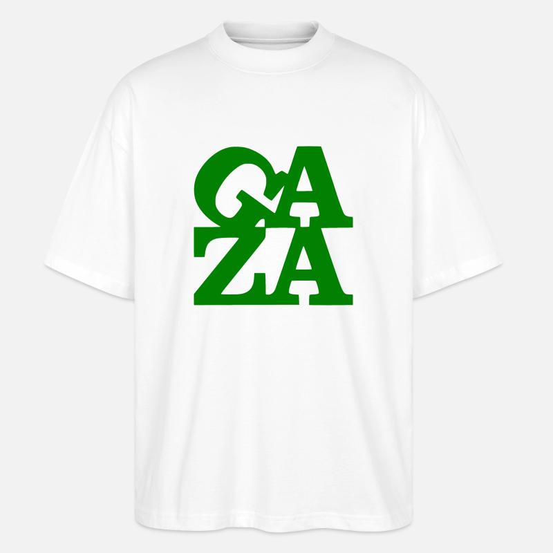 Gaza - Stanley/Stella Oversized Unisex Bio T-Shirt Blaster 2.0 - Weiß