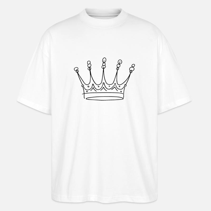 Krone - Stanley/Stella Oversized Unisex Bio T-Shirt Blaster 2.0 - Weiß