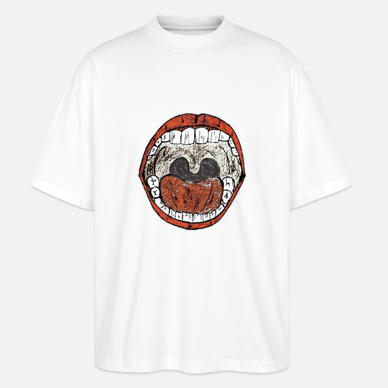 Der Schrei - Stanley/Stella Oversized Unisex Bio T-Shirt Blaster 2.0 - Weiß