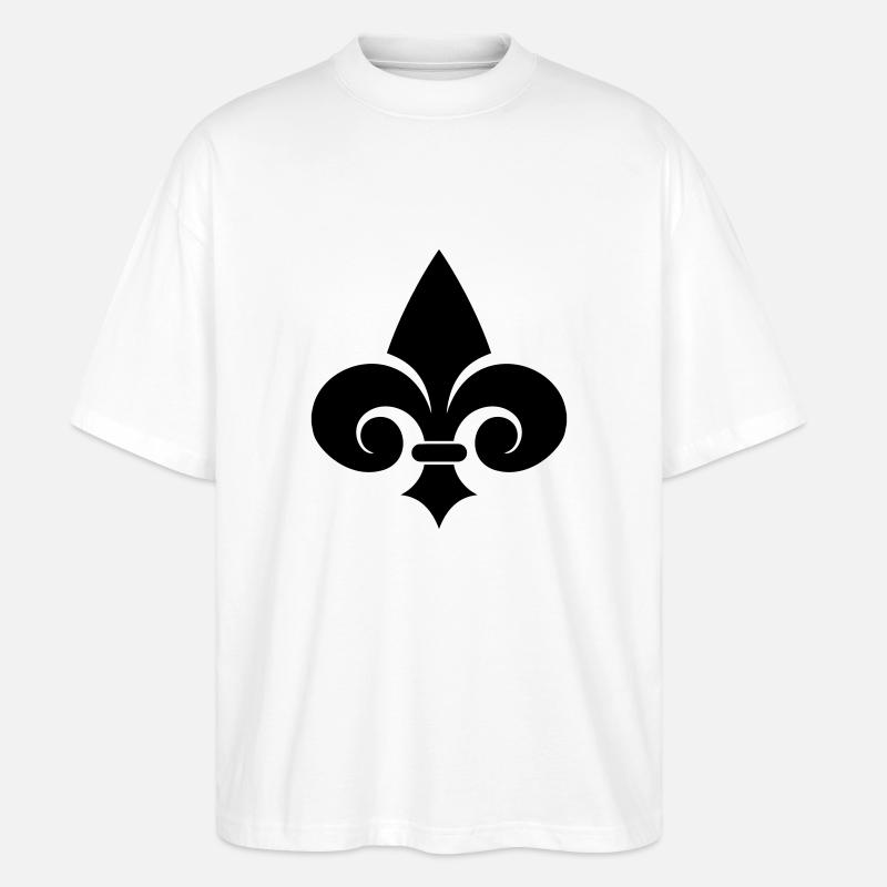 Fleur de Lys - T-shirt bio Blaster 2.0 coupe oversize Stanley/Stella Unisexe - blanc
