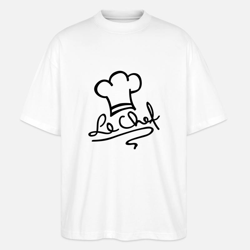 le_chef_ak1 - Stanley/Stella Oversized Unisex Bio T-Shirt Blaster 2.0 - Weiß