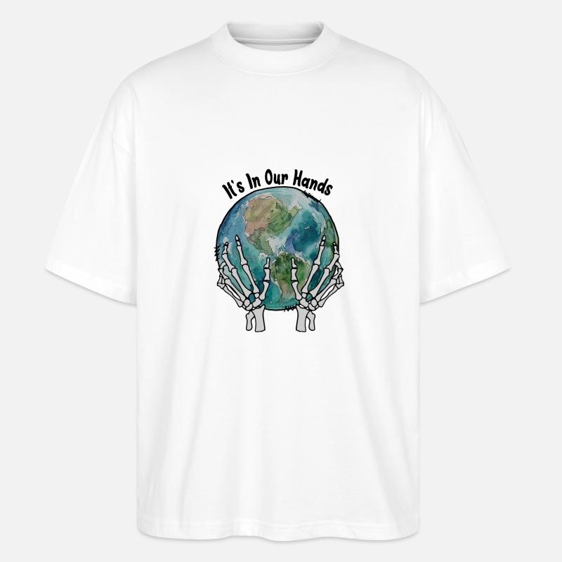 Der Planet - Stanley/Stella Oversized Unisex Bio T-Shirt Blaster 2.0 - Weiß