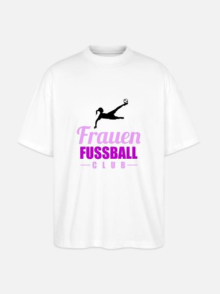 frauen fußball - Stanley/Stella Oversized Unisex Bio T-Shirt Blaster 2.0 - Weiß