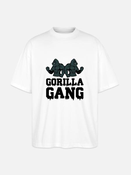 Gorilla Gang - Stanley/Stella Oversized Unisex Organic T-shirt Blaster 2.0 - white