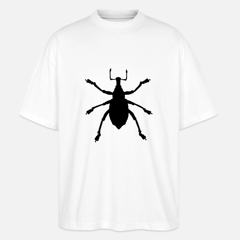 Käfer - Stanley/Stella Oversized Unisex Bio T-Shirt Blaster 2.0 - Weiß