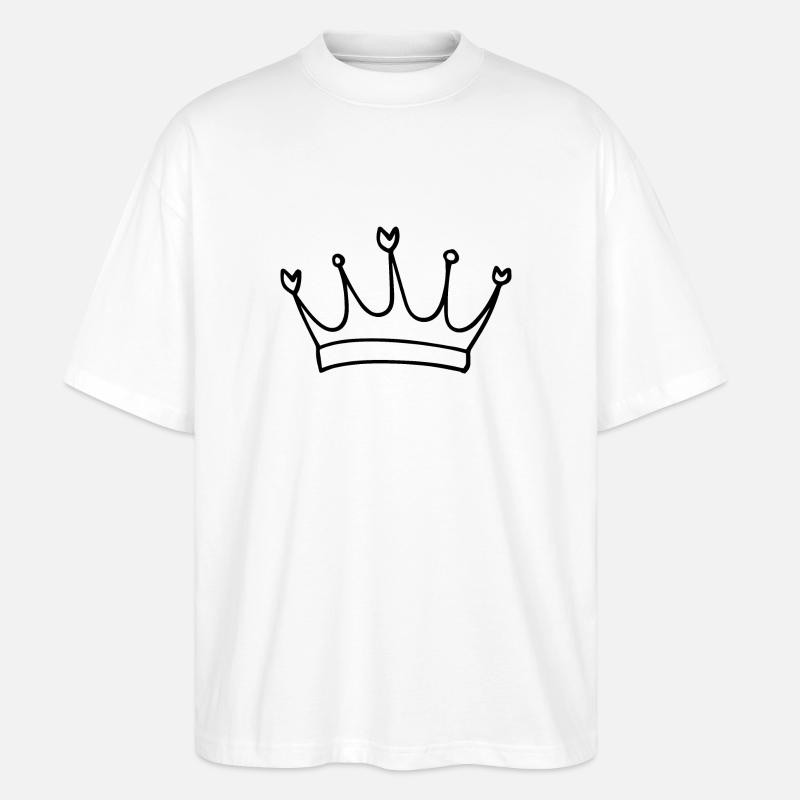 Krone - Stanley/Stella Oversized Unisex Bio T-Shirt Blaster 2.0 - Weiß