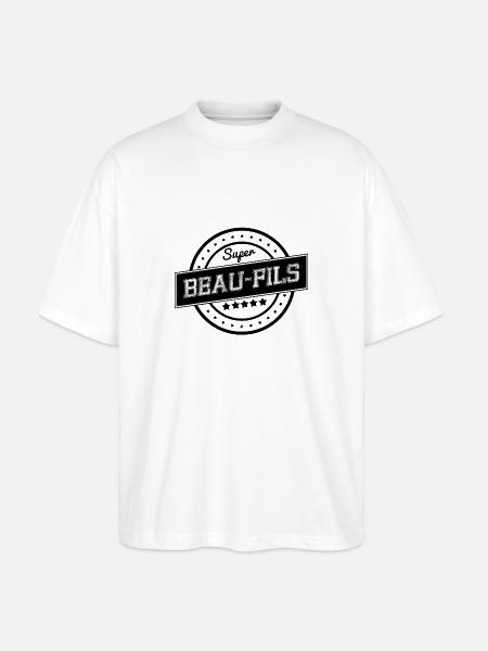 Super beau-fils - T-shirt bio Blaster 2.0 coupe oversize Stanley/Stella Unisexe - blanc