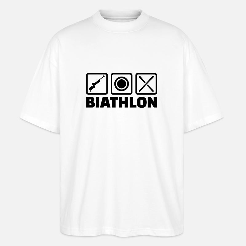 Biathlon - Stanley/Stella Oversized Unisex Bio T-Shirt Blaster 2.0 - Weiß