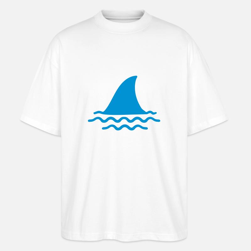 Requin - T-shirt bio Blaster 2.0 coupe oversize Stanley/Stella Unisexe - blanc