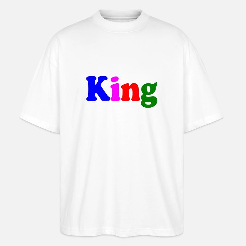 King - Stanley/Stella Oversized Unisex Bio T-Shirt Blaster 2.0 - Weiß