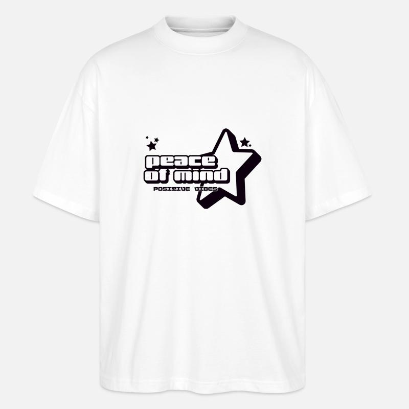 Peace of Mind - Stanley/Stella Oversized Unisex Bio T-Shirt Blaster 2.0 - Weiß