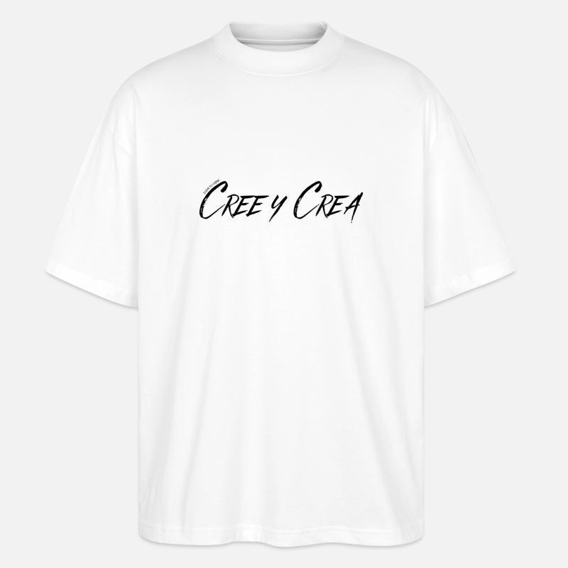 CREATE AND CREATE - Stanley/Stella Oversized Unisex Organic T-shirt Blaster 2.0 - white