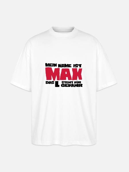 max - Stanley/Stella Oversized Unisex Bio T-Shirt Blaster 2.0 - Weiß