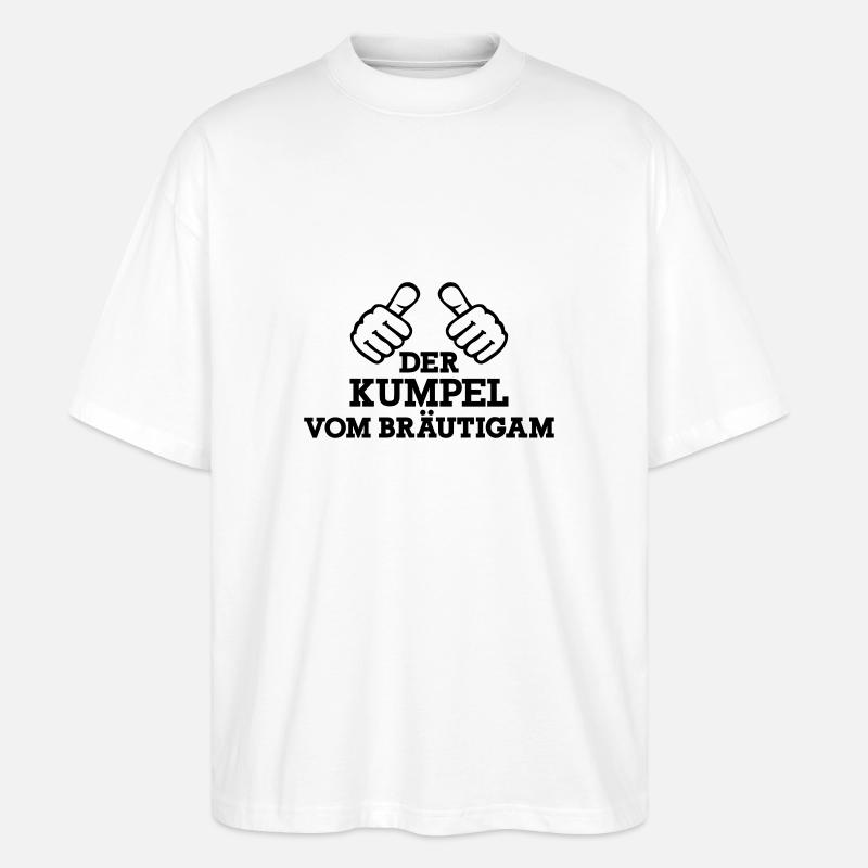 Junggesellenabschied - Stanley/Stella Oversized Unisex Bio T-Shirt Blaster 2.0 - Weiß