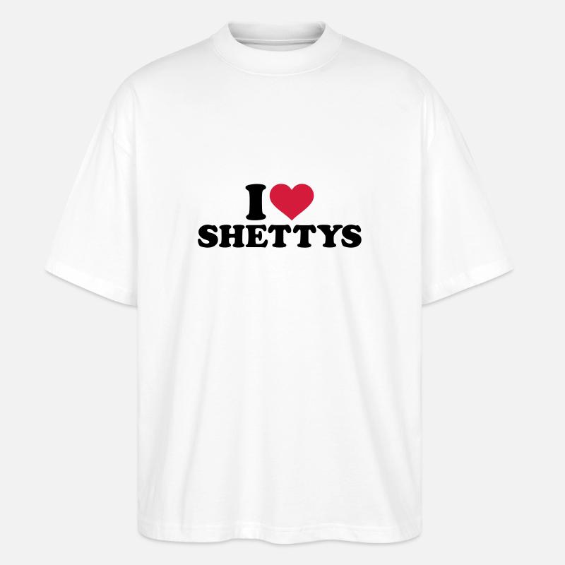 Shetland Pony - Stanley/Stella Oversized Unisex Bio T-Shirt Blaster 2.0 - Weiß