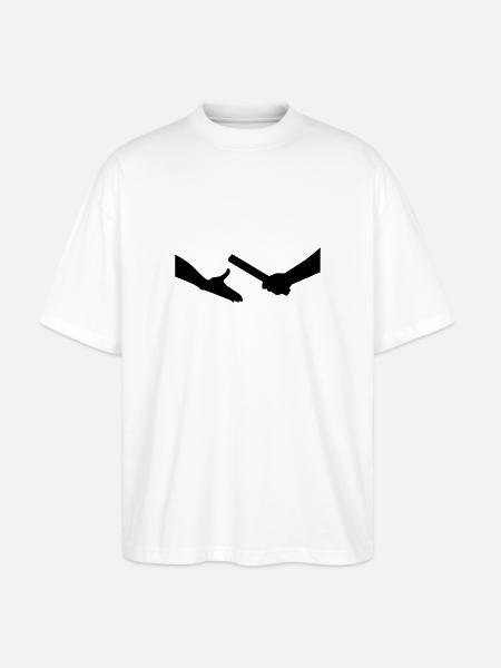 Relay race - Stanley/Stella Oversized Unisex Organic T-shirt Blaster 2.0 - white