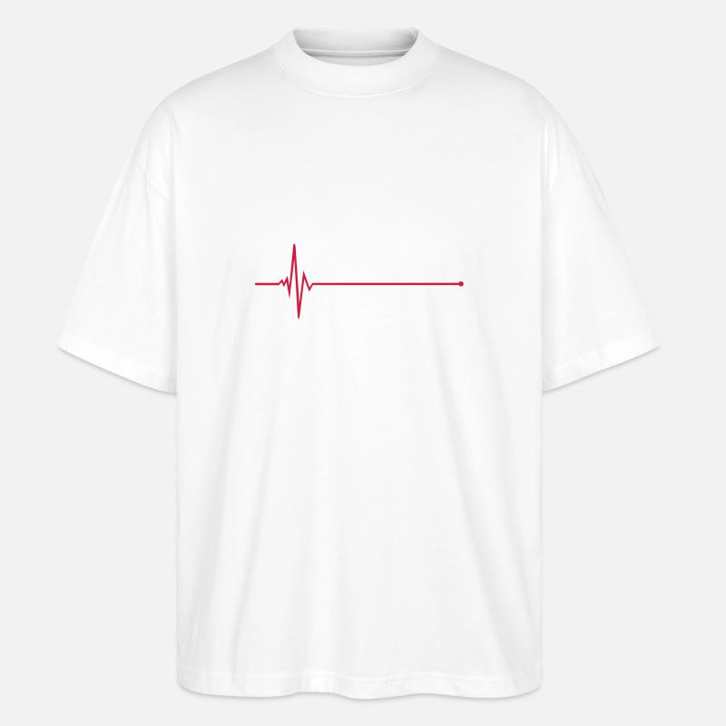 Pulse - Frequency - Stanley/Stella Oversized Unisex Organic T-shirt Blaster 2.0 - white
