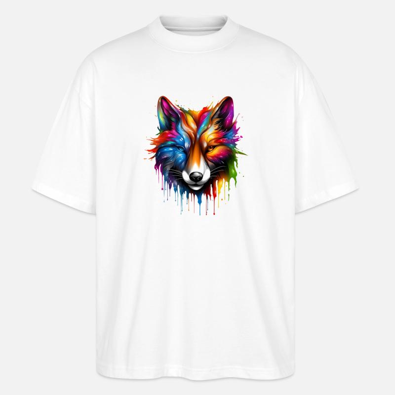 Magic Fox - Stanley/Stella Oversized Unisex Bio T-Shirt Blaster 2.0 - Weiß