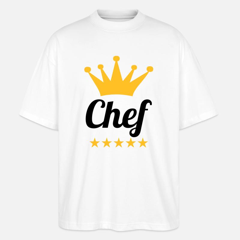Chef - Stanley/Stella Oversized Unisex Bio T-Shirt Blaster 2.0 - Weiß