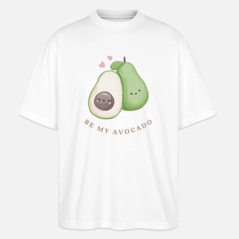 Be my avocado - Stanley/Stella Oversized Unisex Bio T-Shirt Blaster 2.0 - Weiß