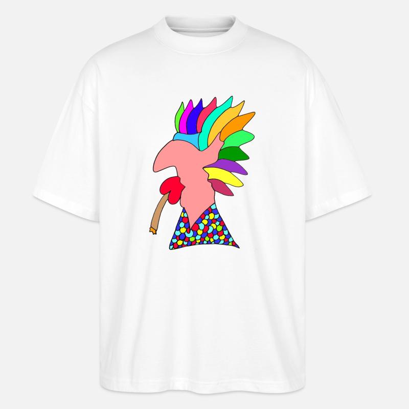 Cool-Mann - Stanley/Stella Oversized Unisex Bio T-Shirt Blaster 2.0 - Weiß