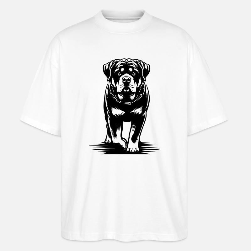 Rottweiler - Stanley/Stella Oversized Unisex Bio T-Shirt Blaster 2.0 - Weiß