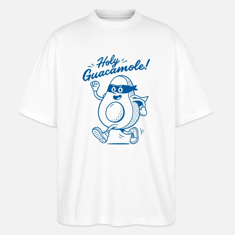 Heiliger Guacamole Held - Stanley/Stella Oversized Unisex Bio T-Shirt Blaster 2.0 - Weiß