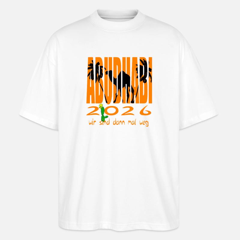 AbudhABI 2026 - Stanley/Stella Oversized Unisex Bio T-Shirt Blaster 2.0 - Weiß