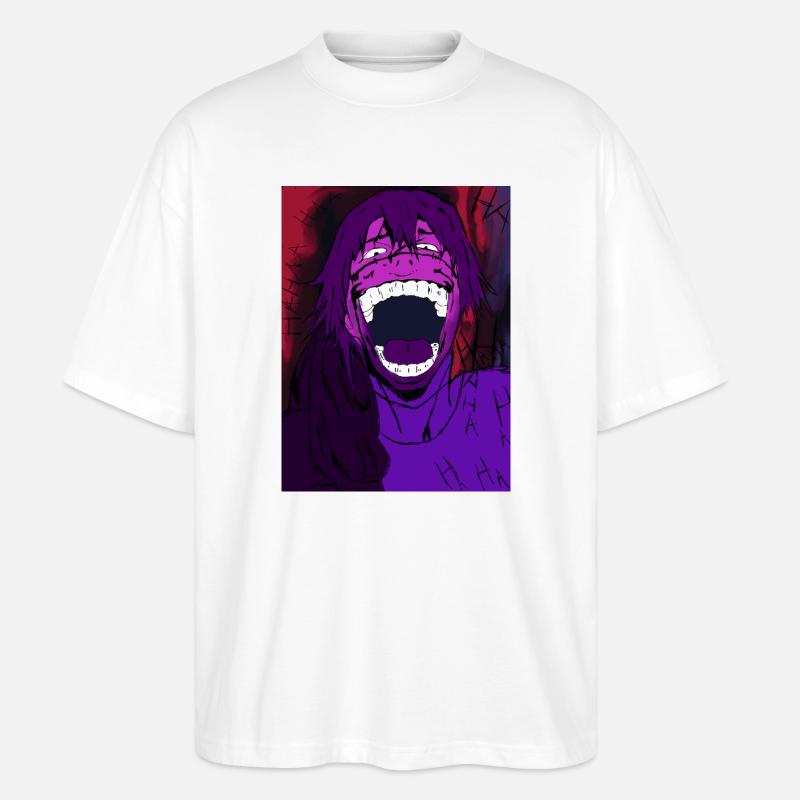 Verfluchtes Lachen - Stanley/Stella Oversized Unisex Bio T-Shirt Blaster 2.0 - Weiß