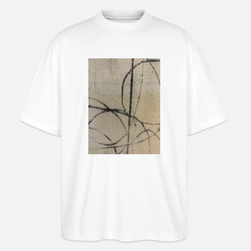 Abstrakte Kunst auf Pullover - Stanley/Stella Oversized Unisex Bio T-Shirt Blaster 2.0 - Weiß