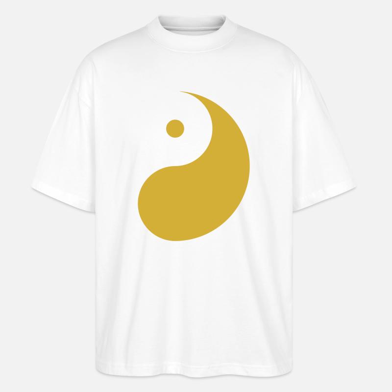 Yang Gold - Stanley/Stella Oversized Unisex Bio T-Shirt Blaster 2.0 - Weiß