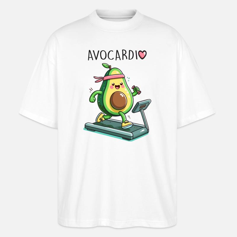 Avocardio - Stanley/Stella Oversized Unisex Bio T-Shirt Blaster 2.0 - Weiß