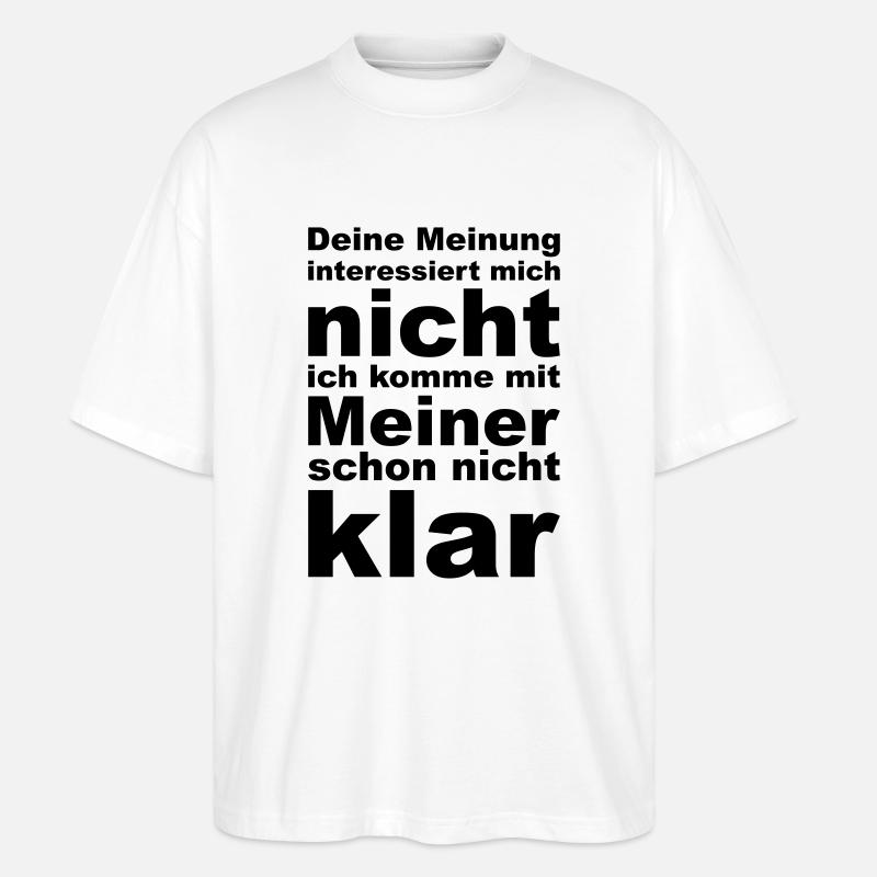 Meinung - Stanley/Stella Oversized Unisex Bio T-Shirt Blaster 2.0 - Weiß