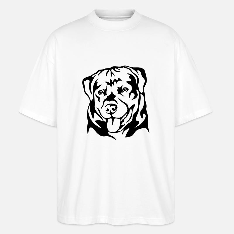 Rottweiler - Stanley/Stella Oversized Unisex Bio T-Shirt Blaster 2.0 - Weiß