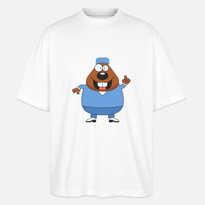 doc32 - Stanley/Stella Oversized Unisex Bio T-Shirt Blaster 2.0 - Weiß