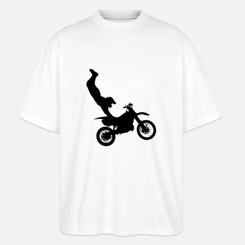 moto - Stanley/Stella Oversized Unisex Bio T-Shirt Blaster 2.0 - Weiß