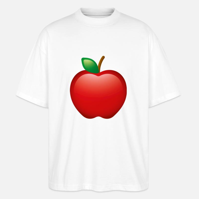Smiley Apple - Stanley/Stella Oversized Unisex Bio T-Shirt Blaster 2.0 - Weiß
