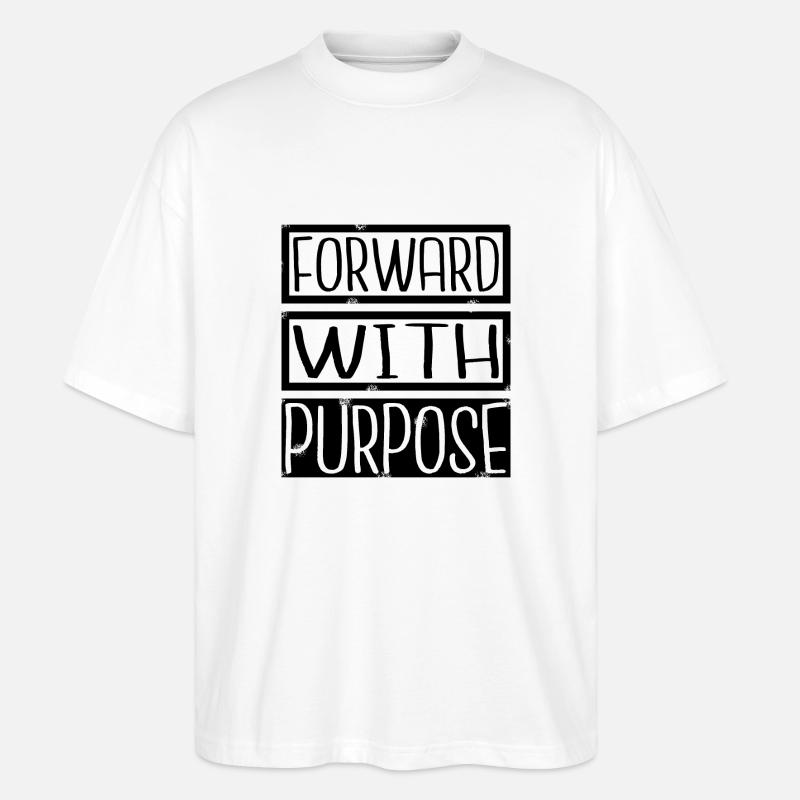 Progress Growth Change Development Enthusiasm - Stanley/Stella Oversized Unisex Organic T-shirt Blaster 2.0 - white