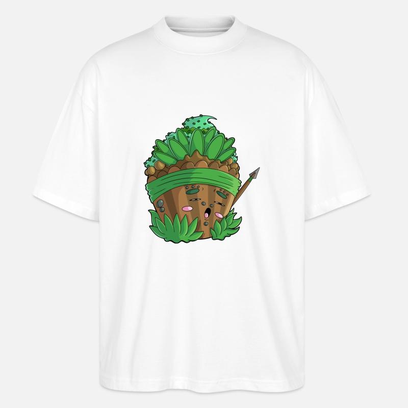 Jungle Cupcake - Stanley/Stella Oversized Unisex Bio T-Shirt Blaster 2.0 - Weiß