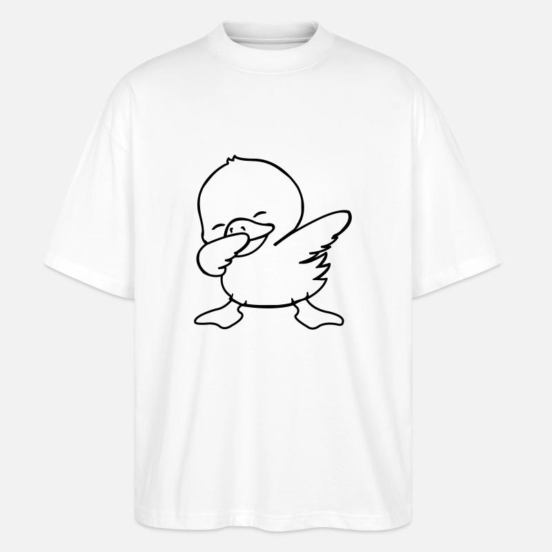 duck dabbing - Stanley/Stella Oversized Unisex Bio T-Shirt Blaster 2.0 - Weiß