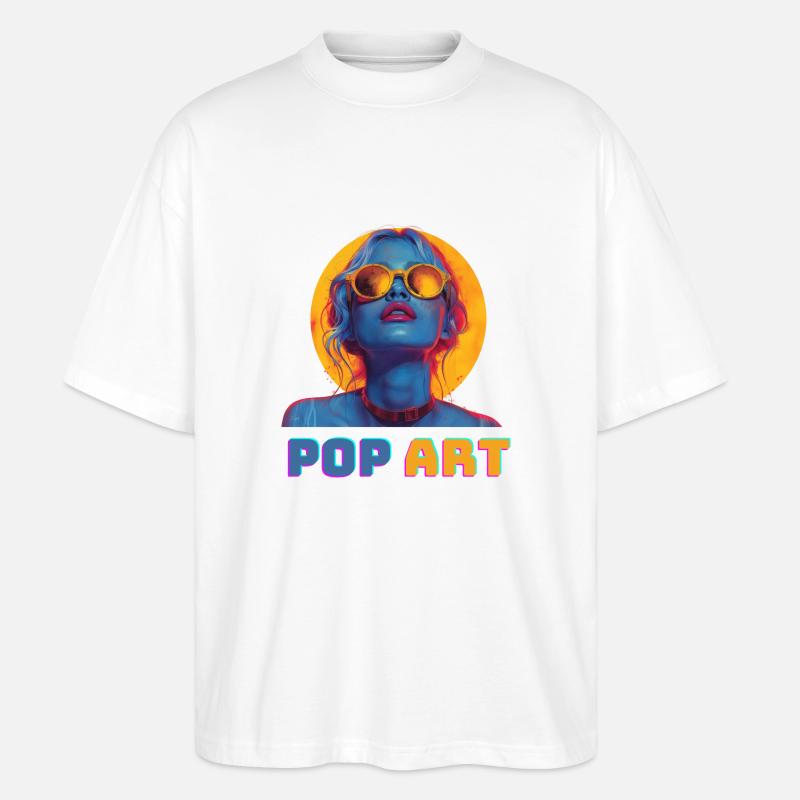 Pop Art - Stanley/Stella Oversized Unisex Bio T-Shirt Blaster 2.0 - Weiß