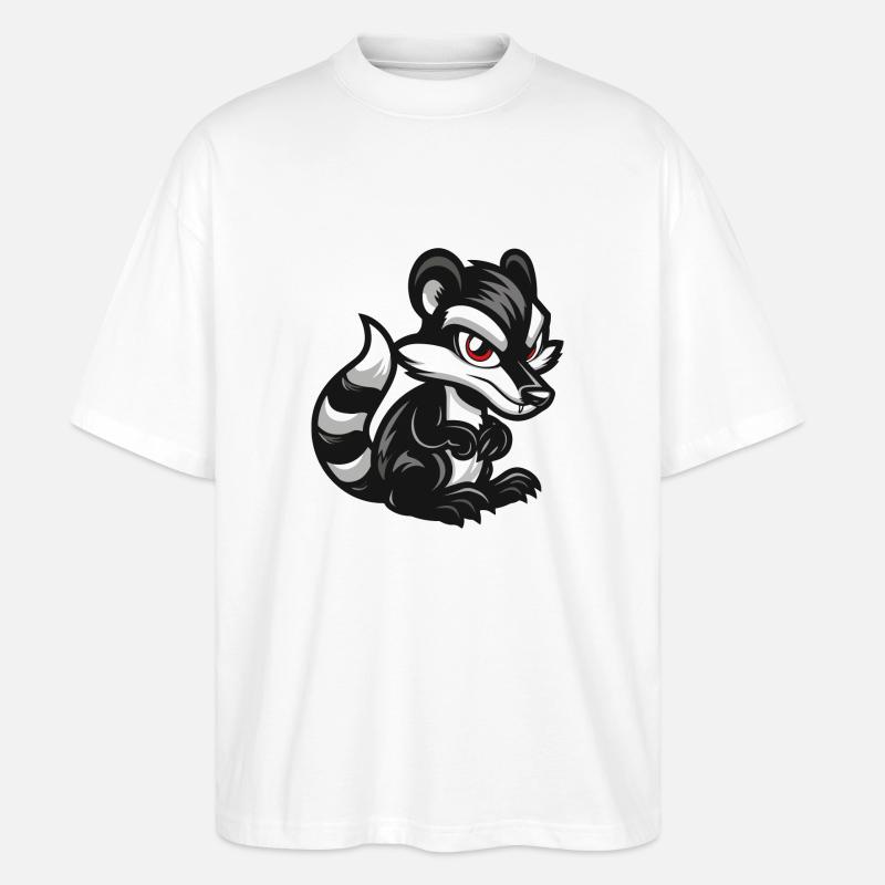 stinktier - Stanley/Stella Oversized Unisex Bio T-Shirt Blaster 2.0 - Weiß
