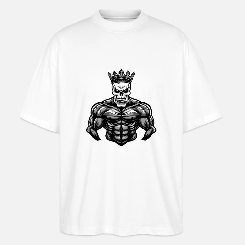 skull king - Stanley/Stella Oversized Unisex Bio T-Shirt Blaster 2.0 - Weiß