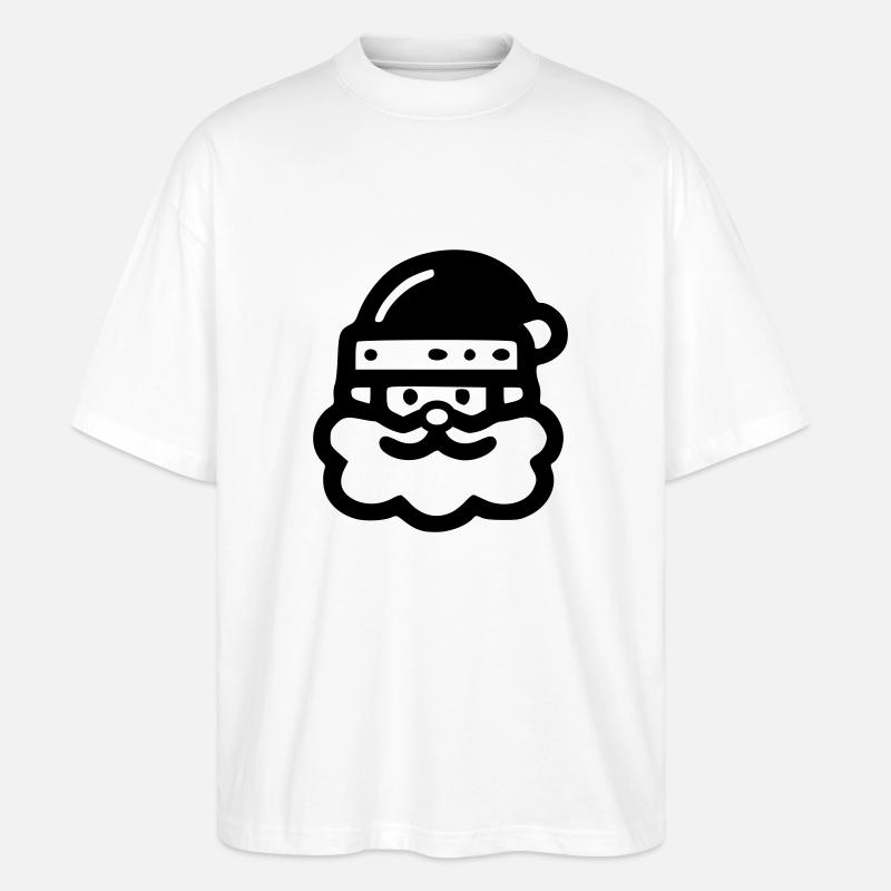 Weihnachtsmann Icon - Stanley/Stella Oversized Unisex Bio T-Shirt Blaster 2.0 - Weiß
