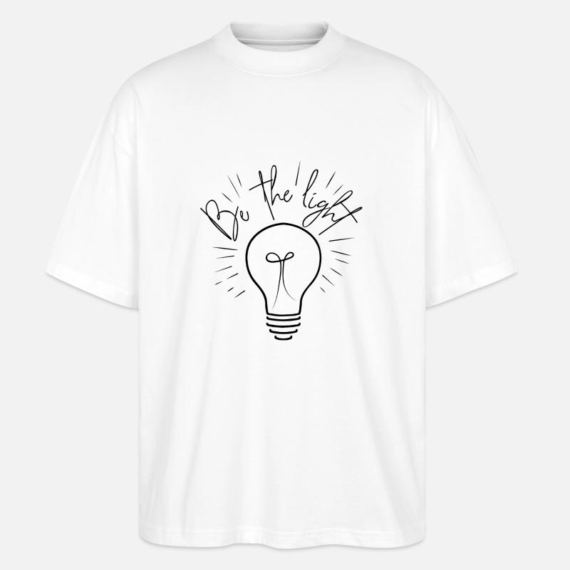 Sei das Licht - Stanley/Stella Oversized Unisex Bio T-Shirt Blaster 2.0 - Weiß