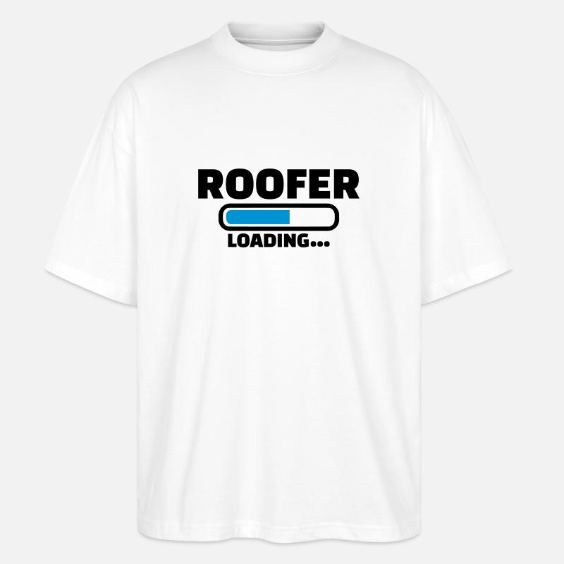 Dachdecker - Stanley/Stella Oversized Unisex Bio T-Shirt Blaster 2.0 - Weiß