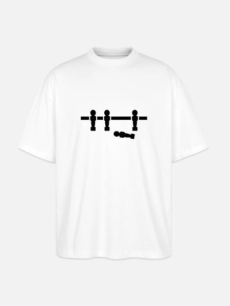 Tischkicker - Stanley/Stella Oversized Unisex Bio T-Shirt Blaster 2.0 - Weiß